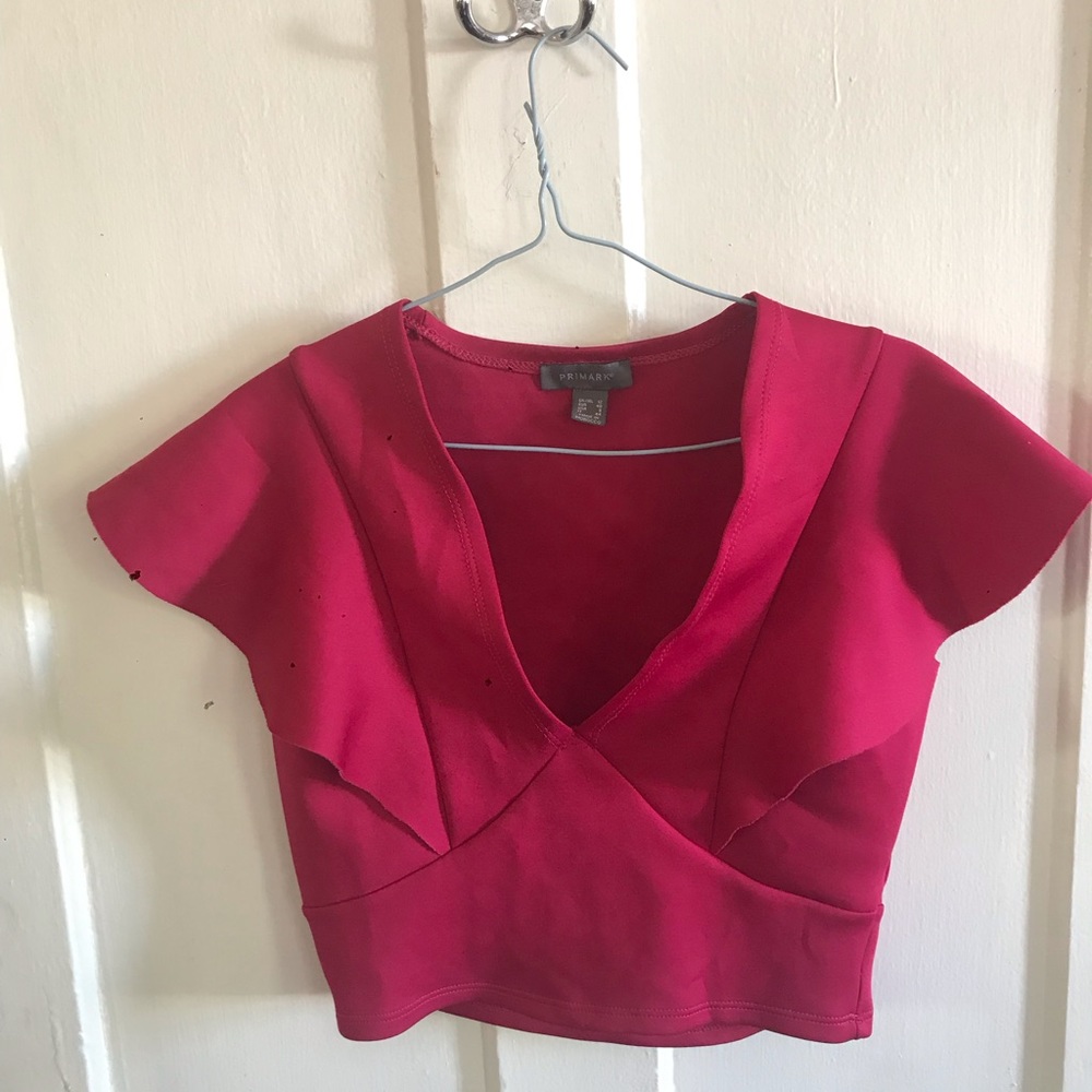 Wine colored crop top